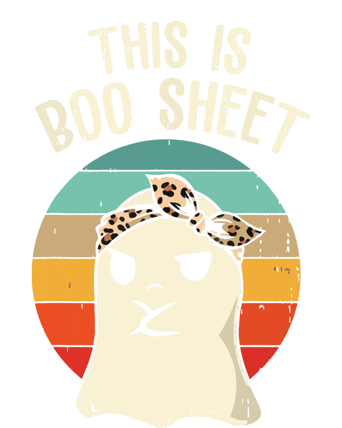 This Is Boo Sheet Ghost Retro Ghost Halloween Leopard Women Kids Tie-Dye T-Shirt