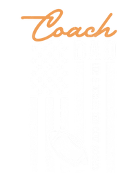 Football Coach Dad Like A Normal Dad Only Cooler Usa Flag Gift Women's T-Shirt