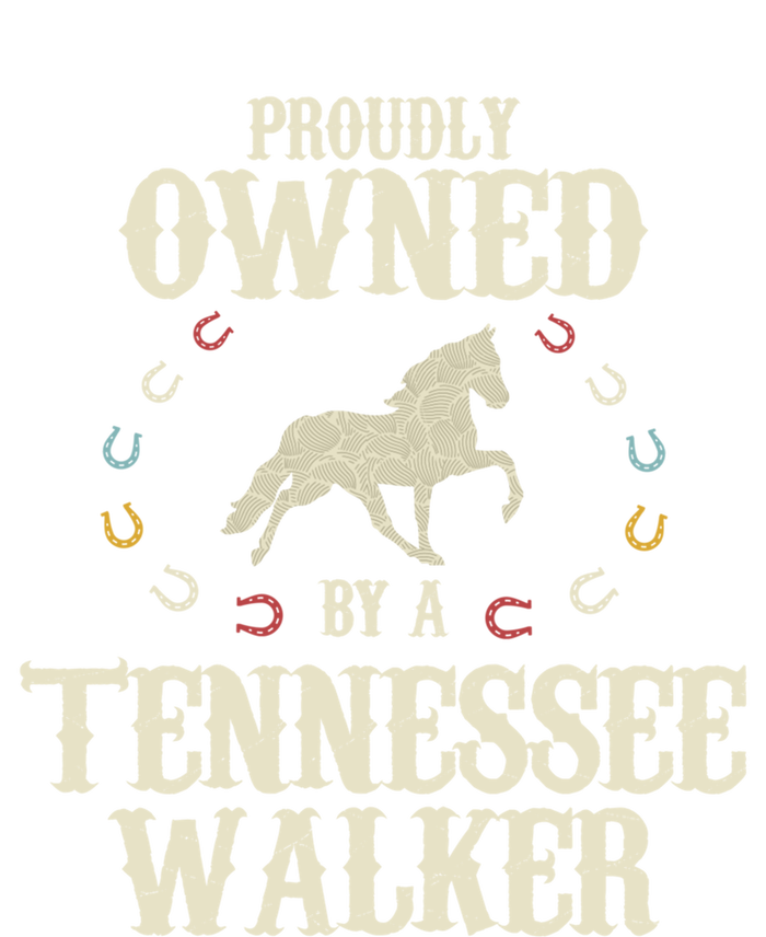 Proudly Owned By A Horse Father Mother Tennessee Walker Cool Gift Stripe Pom Pom Beanie