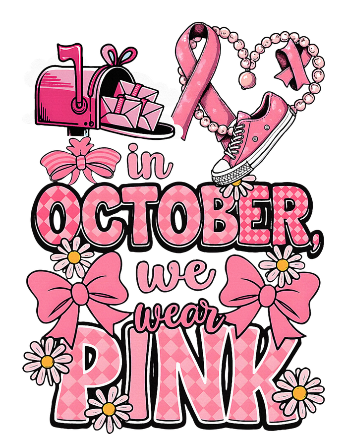 October We Wear Breast Cancer Awareness Postal Worker Tie-Dye T-Shirt