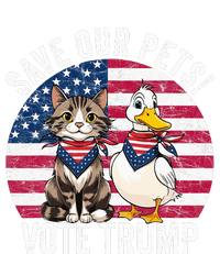 American Flag Cat & Duck Save Our Pets Vote For Trump 2024 Sweatshirt Cinch Pack Bag