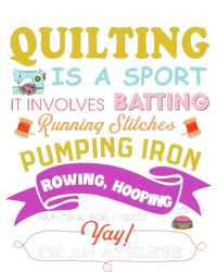 Quilting Is A Sport Funny Quilt Sayings Sewer Quilter T-Shirt