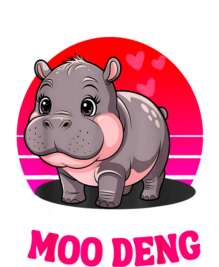 Woman Cute Baby Hippo Moo Deng Just A Girl Who Loves Moo Deng Gift Sweatshirt