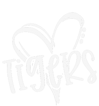 Tigers School Sports Fan Team Spirit Heart T-Shirt