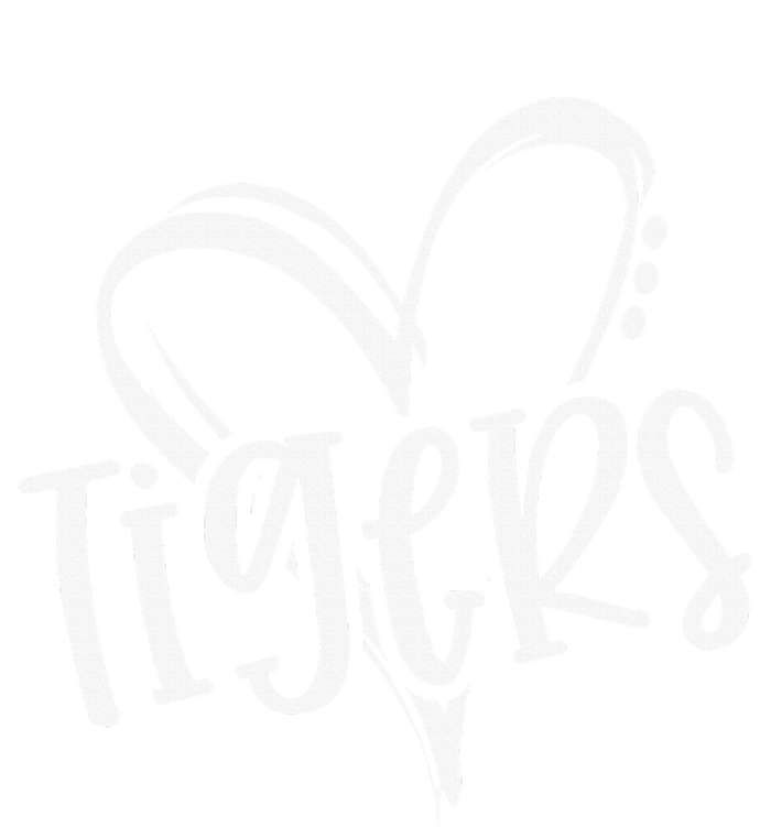 Tigers School Sports Fan Team Spirit Heart T-Shirt