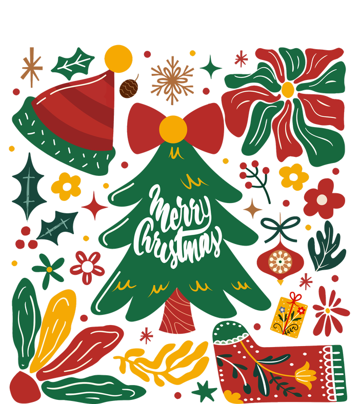 Merry Christmas Tree Merry And Bright T-Shirt