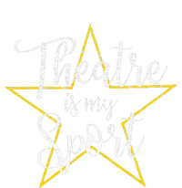 Theatre Is My Sport Musical Theater Thespian Broadway Women's Racerback Cropped Tank