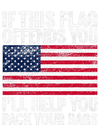 Usa If This Flag Offends You ILl Help You Pack Your Bags Sweatshirt Cinch Pack Bag