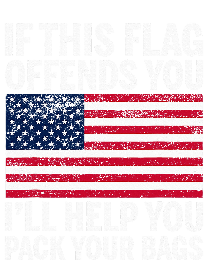 Usa If This Flag Offends You ILl Help You Pack Your Bags Sweatshirt Cinch Pack Bag