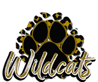 Wildcats Gold Black Cheetah School Sports Fan Team Spirit Toddler Long Sleeve Shirt