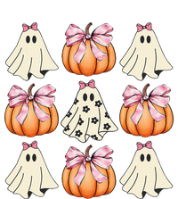 Cute Ghost Florals Coquette Bows Pumpkins Halloween Baby Long Sleeve Bodysuit