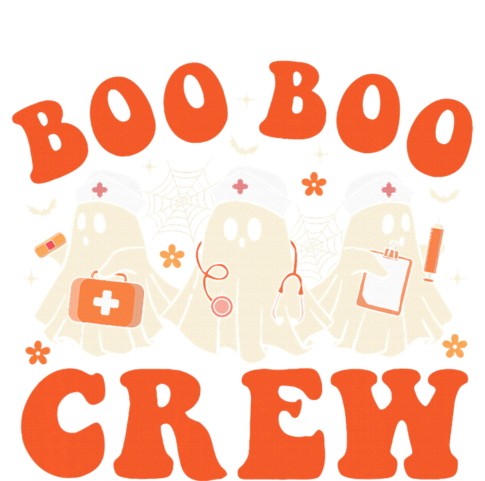 Boo Boo Crew Nurse Ghost Scrub Top Nursing Halloween Costume Tall Hoodie