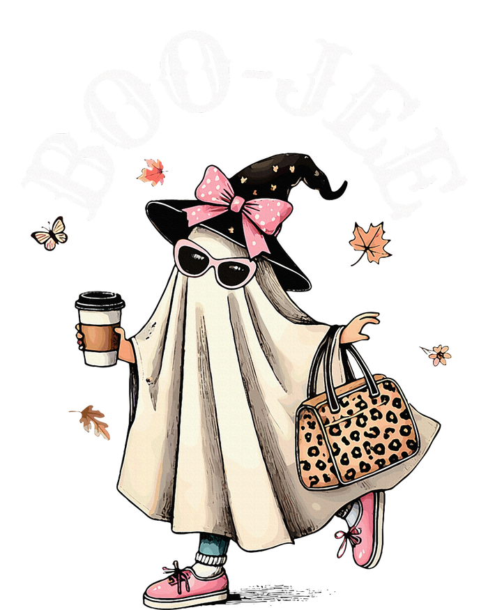 Cute Boo Jee Ghost Halloween Leopard Ghost Coffee T-Shirt