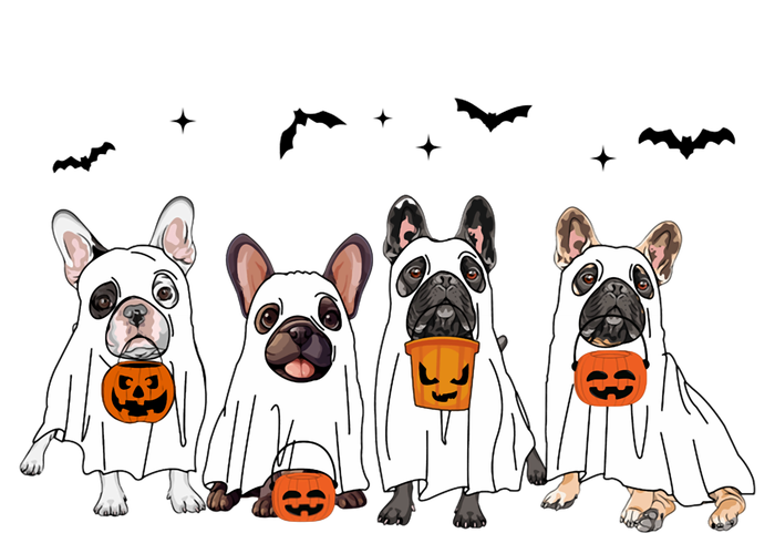 Frenchie Ghost Dog Costume Funny French Bulldog Halloween Doggie Tank