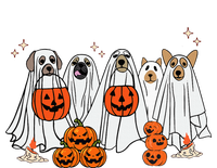 Dog Ghost Cute Dog Dressed As Ghost Funny Halloween Dog Performance Long Sleeve Polo