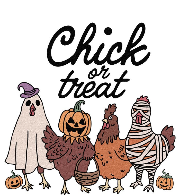 Funny Witch Spooky Chicken Halloween Costume Chick Or Treat Gift T-Shirt