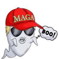 Ghost Trump Halloween Costume Maga Donald Trump Boo Gift T-Shirt