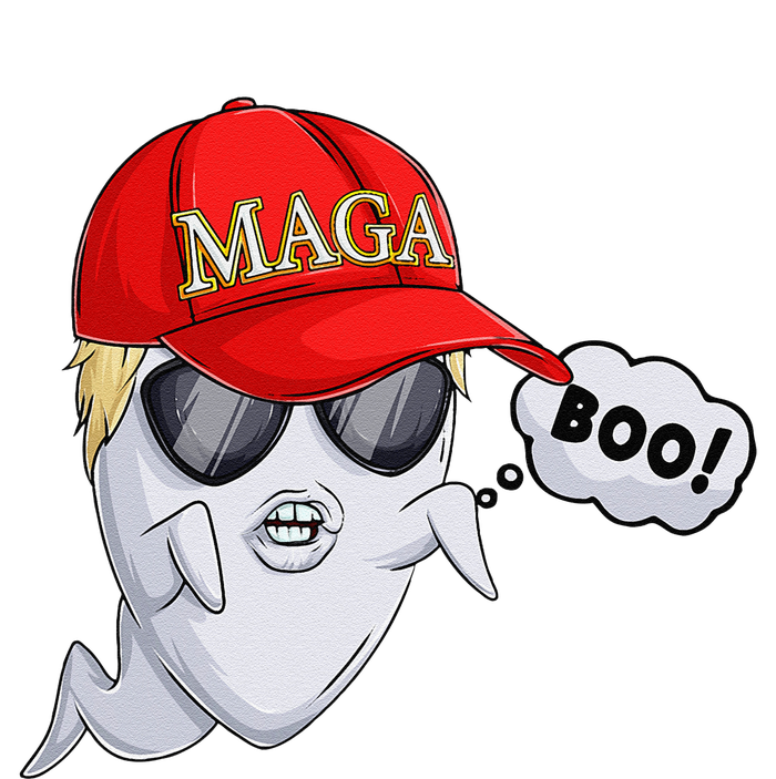 Ghost Trump Halloween Costume Maga Donald Trump Boo Gift T-Shirt