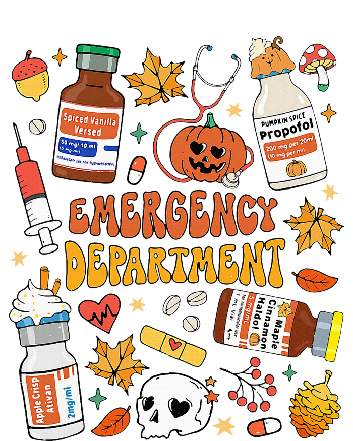 Emergency Department Funny Er Nurse Halloween Spooky Season Kids Tie-Dye T-Shirt