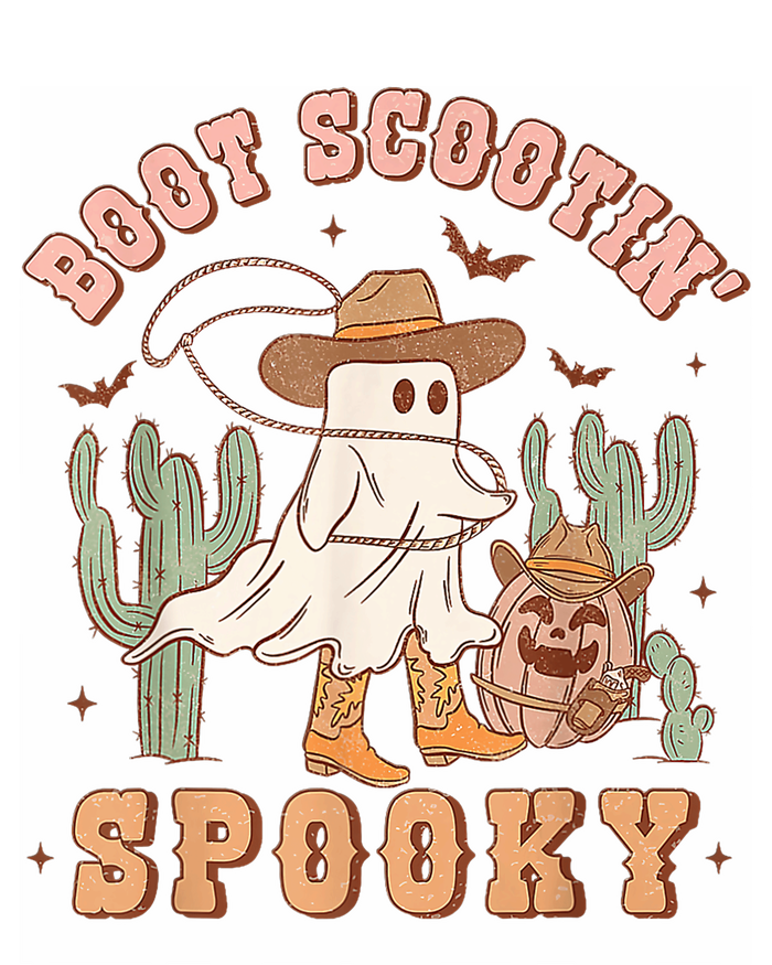 Retro Western Halloween Cowboy Ghost Boot Scootin Spooky Women's T-Shirt