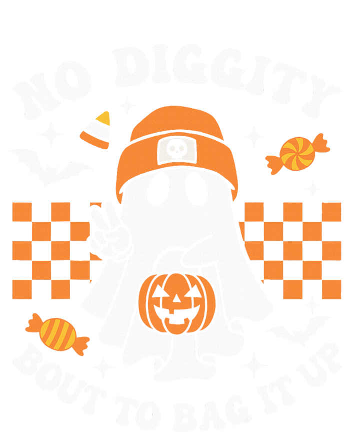 Halloween Ghost No Diggity Bout To Bag It Up Women's Flannel Pajama Set