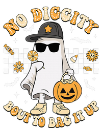 Halloween Ghost No Diggity Bout To Bag It Up Ladies Long Sleeve Shirt