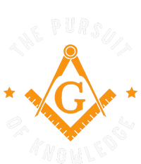 The Pursuit Of Knowledge Mason Fraternal Smib Freemason Women's V-Neck T-Shirt