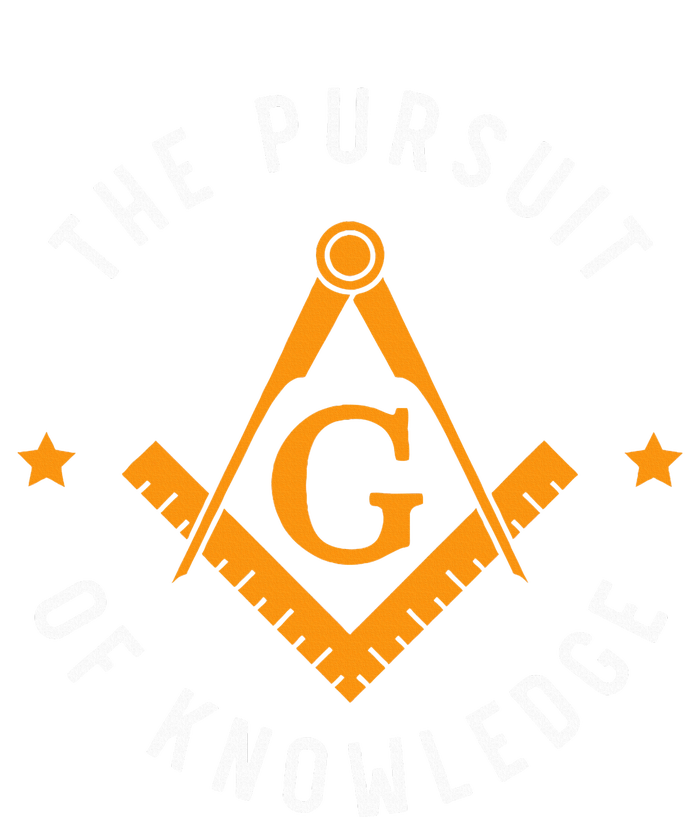 The Pursuit Of Knowledge Mason Fraternal Smib Freemason Women's V-Neck T-Shirt