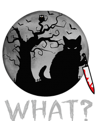 Cat What Murderous Black Cat With Knife Costume Halloween Bumper Sticker