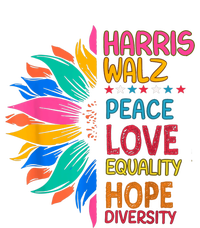 Harris Walz Peace Love Equality Hope Diversity Cooling Performance Crew T-Shirt