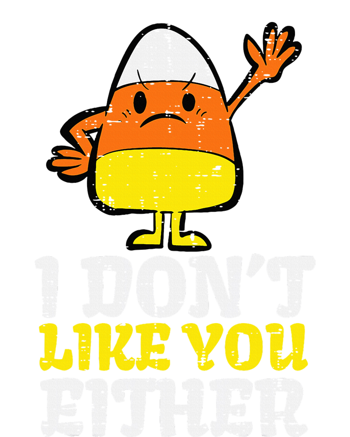 I DonT Like You Either Candy Corn Funny Halloween Costume Performance Long Sleeve Polo