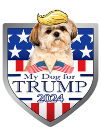 My Dog For Trump 2024 Shih Tzu Women's Flannel Pajama Set