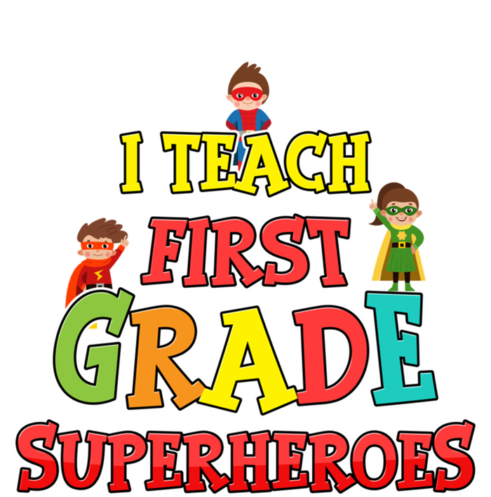 Teacher Superhero I Teach First Grade Superheroes Gift Tall Long Sleeve T-Shirt