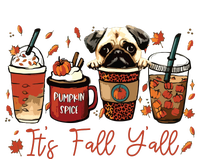 It’S Fall Y’All Pug Dog Coffee Pumpkin Spice Latte Autumn Kids T-Shirt