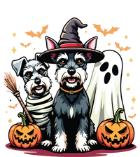 Miniature Schnauzer Halloween Costume Mummy Witch Ghost Dog T-Shirt