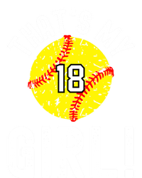 ThatS My Jersey Number #18 Vintage Softball Mom Dad Cute Gift T-Shirt