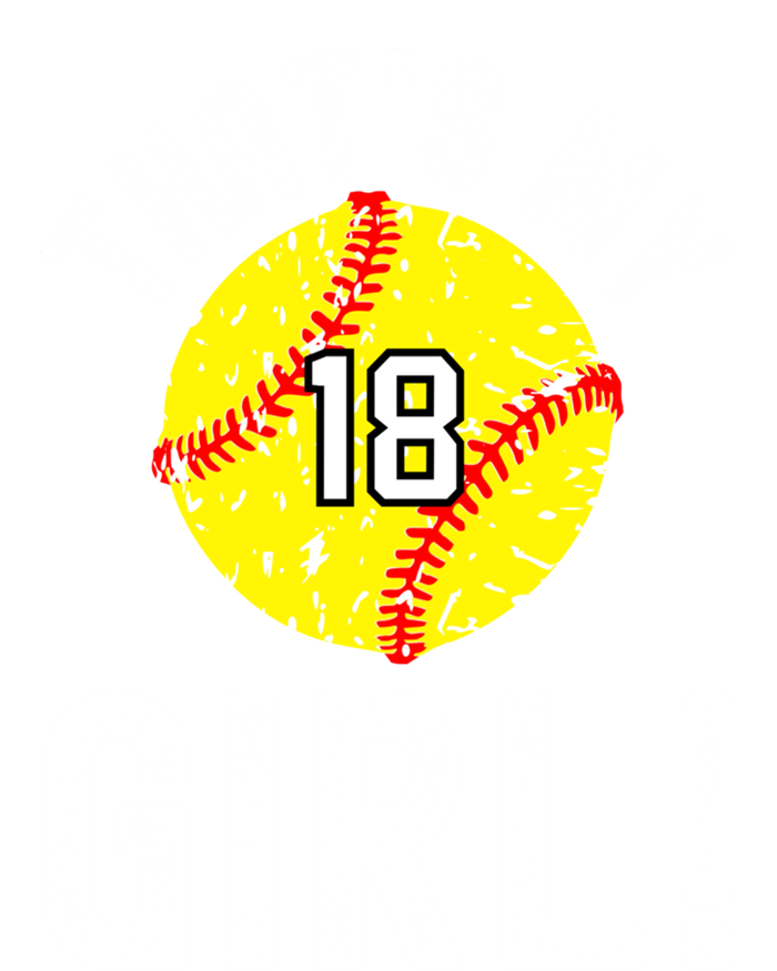 ThatS My Jersey Number #18 Vintage Softball Mom Dad Cute Gift T-Shirt