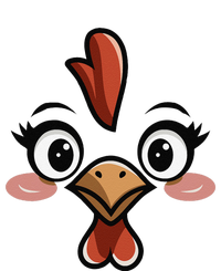 Halloween Chicken Face Cute Hen Themed Gift T-Shirt