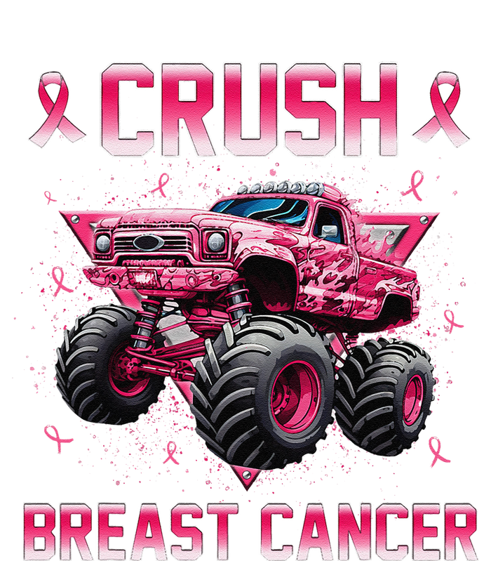 Monster Truck Crush Breast Cancer Awareness Gift T-Shirt