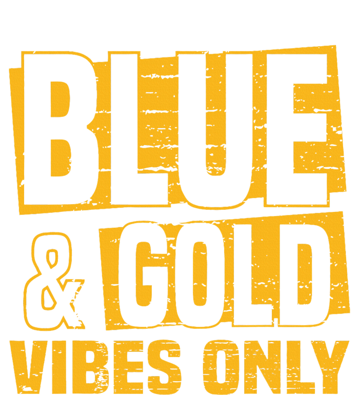 Blue And Gold Vibes Only School Tournat Team Cheerleaders Women’s Perfect Tri Rocker Tank