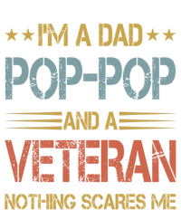 IM A Dad Poppop And Veteran Fathers Day Papa Grandpa Funny Gift T-Shirt