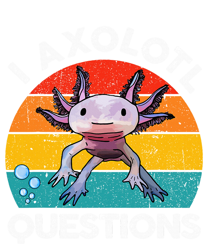 Axolotl I Axolotl Questions Retro Cute Axolotl T-Shirt