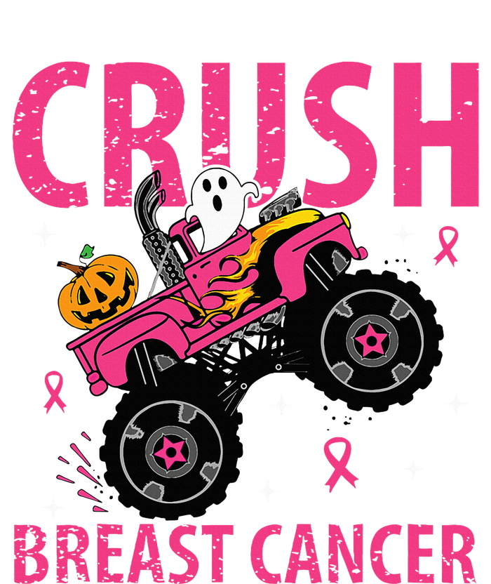 Crush Breast Cancer Awareness Monster Truck Halloween T-Shirt