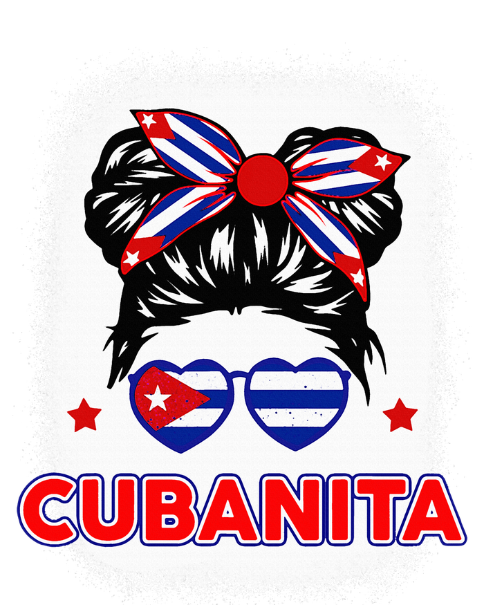 Cubanita Cuba Flag Cuban Girl Hispanic Heritage Women's T-Shirt