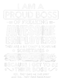 I Am A Proud Boss Of Freaking Awesome Employees Women's Tri-Blend 3/4-Sleeve Raglan Shirt