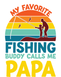 My Favorite Fishing Buddy Calls Me Papa Fisher Dad Funny Gift T-Shirt