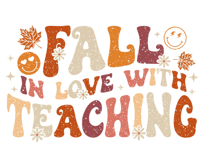 Fall In Love With Teaching Autum Thanksgiving Fall Teacher T-Shirt