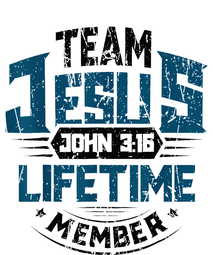 Christian Bible Verse Team Jesus Lifetime Member Scripture Ladies PosiCharge Competitor Racerback Tank