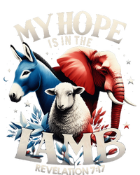 Christian Jesus God Elephant Donkey My Hope Is In The Lamb Ladies PosiCharge Competitor Racerback Tank