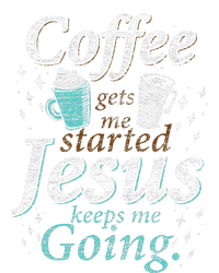 Coffee Morning Christian Gift Idea Jesus V-Neck T-Shirt